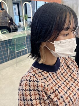 ロンドルーチェ 心斎橋(Lond luce) ダークアッシュ/ミディアムレイヤーカット［髪質改善/縮毛矯正］