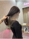 デザインカラー/レイヤーカット/ウェットヘア/オリーブベージュ