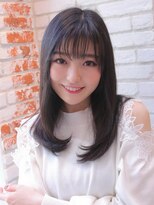 《Agu hair》小顔に合わせカット×ナチュラルミディ
