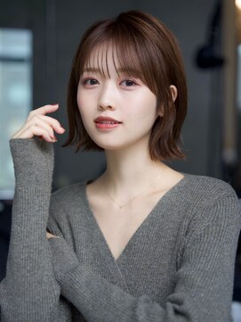 エインアンリー 表参道(AIN.ANLY.) 前髪あり外はねボブ20代30代40代【AIN.表参道】川原大地