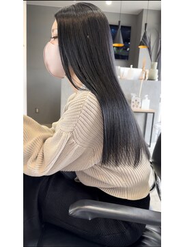 ヘリム(HELIM) グレーベージュカラーダークアッシュベージュくすみカラー黒髪