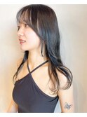 【金沢文庫】【韓国ヘア】くびレイヤーストレートナチュラル