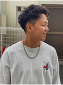ハイライト/マッシュパーマ/ウルフ/アッシュブラック