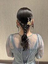 ハーフアンドハーフ(HALF and HALF)&nbsp;ヘアアレンジ・お呼ばれヘア・タイトアレンジ