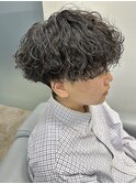 ☆ツーブロマッシュ波巻きプードルスパイラルパーマストリート