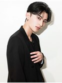 コンマバングコンマヘア前髪パーマハイトーンカラーメンズレイ