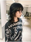 medium wolf perm style