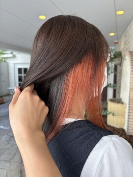 フラット 千葉(Flat.) イヤリングカラー、オレンジ【千葉】