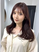 ビビバイベル(BiVi by BHEL)&nbsp;ミルクティーベージュカラー顔まわりレイヤー韓国ブリーチカラー