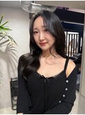 【ツヤ感×韓国風】大人かわいいロングウェーブ