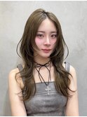 韓国ヘア ハイレイヤー オリーブベージュ