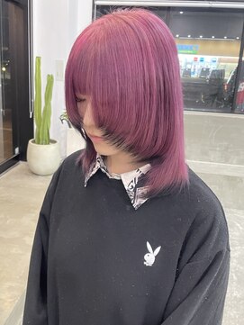 ノートエートル 西金沢(Nought etre) 10代20代ハイトーン艶髪ピンクカラー