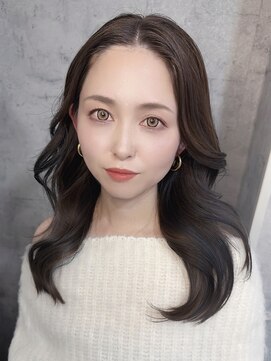 ブラウンベージュ、レイヤーカット