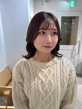 ローウェ 京都四条河原町(Louwe) マロンベージュ/レッドブラウン/くびれ巻き/顔まわりレイヤー