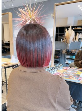 アンジュールリバティー(UN JOUR LIBERTY) チェリーレッドBOB