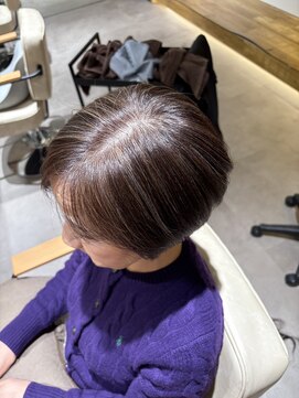 ベコ(Beco) 丸みショート◎30代40代50代60代/白髪ぼかし/グレージュ