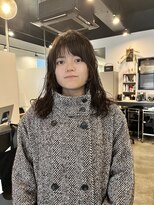 ドッグスター(dog star)&nbsp;ロングパーマニュアンスパーマくせ毛風パーマ登戸向ヶ丘遊園