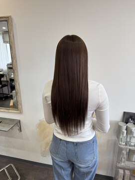 ウル(Uru) 肩につかないボブからエクステ80本でロングに