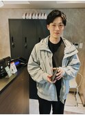 【2ブロック × 刈り上げ × アップバング × 眉カット】