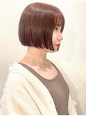 暖色カラーとミニボブ【CERCA高田馬場】
