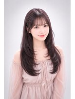 エートス(ethos)&nbsp;大人可愛い顔周りレイヤー×艶ラベンダーグレージュ