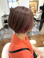 モア 下通店(MORE)&nbsp;グラデーションボブ/イヤリングカラー