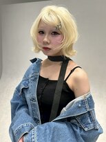 エル スタジオ 心斎橋店(L STUDIO)&nbsp;抜きっぱなしブロンドミニボブくびれヘアなんば