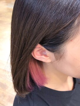 デバイス(de.vise) カラーバターを使ったインナーカラー【ピンク】