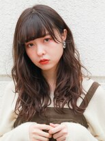 ネイヴィル オモテサンドウ(navile omotesando)&nbsp;☆ココアブラウンカラー×大人かわいいロング☆20代30代40代