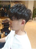 メンズマッシュ_無造作パーマ_ツーブロック_【東久留米】