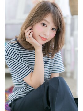 ミック 日暮里店(miq) 大人巻きシルキーベージュで外国人風小顔アンニュイヘアb1