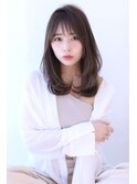 オリーブカラーハイライトカラー小顔セミウェットウェーブ