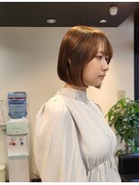 スタイル 茅ケ崎(STYLE) 【零也】ぱつっとボブとグレージュカラー