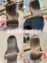 アース 東戸塚店(HAIR & MAKE EARTH) 20代30代40代髪質改善カラーアッシュベージュ艶感ストレート