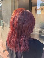 ローレン(LOREM)&nbsp;カシスピンク/ベリー系カラー/韓国風/韓国ヘア/抜け感セミディ