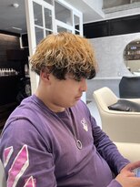 髪屋 紬 メンズ/メンズカット/アウターカラー/波巻きスパイラル