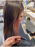 インナーカラーピンク