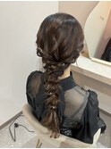 柔らか質感編みおろし*結婚式お呼ばれヘアセット