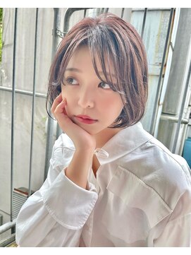 リーノア(LINOAH) 肌映えラベンダー×ニュアンスボブ