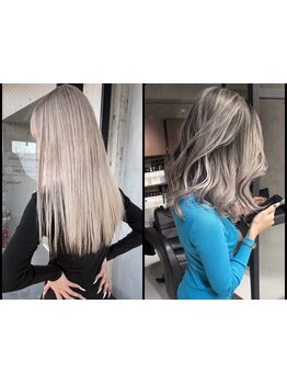 バレイヤージュ/ハイライト/ダブルカラー/ハイトーンのスペシャリストが集結★手触りもツヤ感も◎