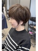 40代50代60代白髪マッシュショートボブ大人美人くびれ髪質改善