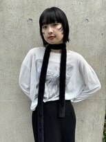 メゾンアクア 表参道(Maison ACQUA)&nbsp;◎ミニボブウルフカットワイドバングブルーブラック