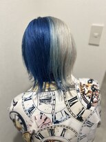 フラワーズペタルバイスミカ(Flowers petal by sumika)&nbsp;ホワイト×オーシャンブルー×ツートンカラー