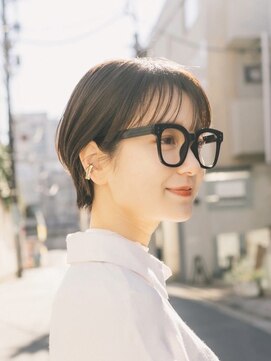 ガーデン 渋谷(GARDEN) ショート　チェリーブラウン　デジタルパーマ　丸型　卵型　四角