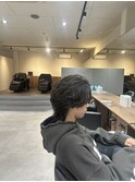 前上がりセンターパート