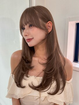 ロンドエニカ 大宮(Lond enika) イメチェン外ハネボブ美髪ワイドバングレイヤー韓国ブリーチなし