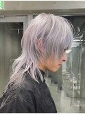 ホワイトカラー/ウルフカット/メンズカット/ブリーチ　 azu