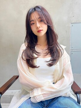 マイルス(MILES) 【金山/名古屋/東別院】レイヤー×くすみブラウンカラー