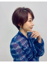 トニーアンドガイ 青山店(TONI & GUY)&nbsp;大人くびれショート　ピンクベージュシアカラーショートヘア