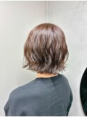 30代40代　前髪なし/パーマショートボブ　2512